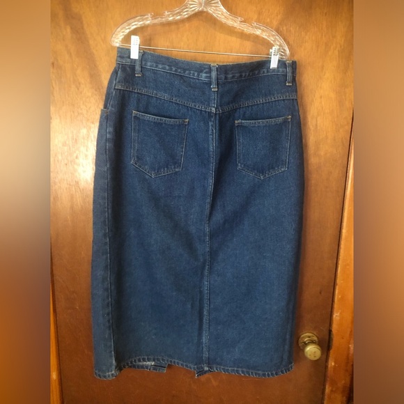 Y2K Vintage Starwear denim button up long western skirt size 20 - Picture 5 of 5